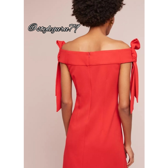 NWT, Marcella Off-The-Shoulder Bow Dress - Picture 3 of 4